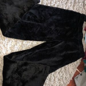 Fuzzy sweatpants